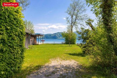 Dachgeschoß-Wohnung mit Badeplatz in Attersee