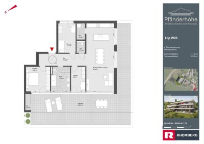 Traumhafte Terrassenwohnung mit Seesicht in Lochau, Top W06