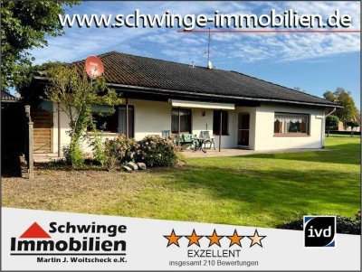 135 m² Bungalow im Ortskern von Oerel bei Bremervörde zu verkaufen.