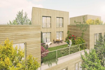 Exklusives Penthouse-Maisonette mit 30 m² Dachgarten & Aufzug, Neubau Lerchsfeld