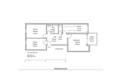 3-Zimmer Erdgeschosswohnung mit Balkon und Parkplatz in Brixlegg