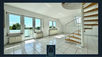Lichtdurchflutete 3-Zimmer-Maisnonette-Wohnung mit 2 Balkons und TG-Stellplatz in Eggenstein!