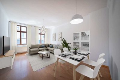 Freie 2 Zimmer Altbauwohnung mit Balkon im Walstraßenviertel, Nähe Red Bull Arena