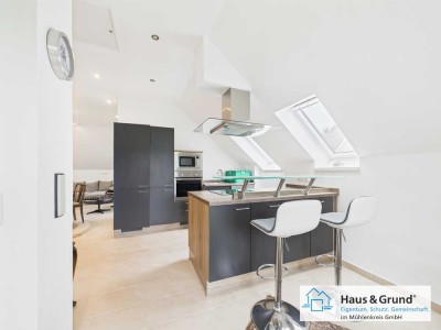 Ideal für Pendler – Vollmöblierte 2-ZKB Studiowohnung in ruhiger Lage