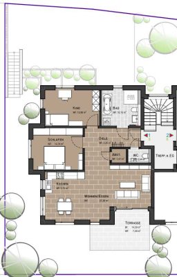 Erstbezug mit Einbauküche: Moderne 3-Zimmer-EG-Wohnung in Untergruppenbach