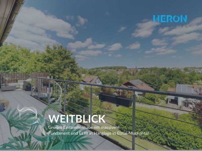 WEITBLICK - FESTPREIS BIS ENDE AUGUST 25 - Einfamilienhaus  (Fertighaus) & ELW in Elztal-Muckental