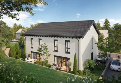 Schlüsselfertige Doppelhaushälfte massive Bauweise! Top ausgestattet!