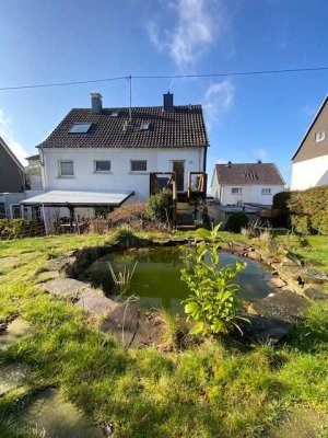 Gummersbach Steinberg sanierte Haushälfte mit Garten und Garage in ruhiger Lage mit Aussicht !