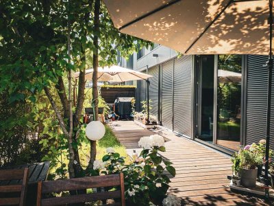 Spektakuläre Erdgeschosswohnung mit Privatterrasse und eigenem Garten im exklusiven "The Mile"