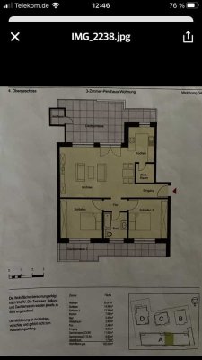 3-Zimmer-Penthouse Wohnung  Darmstadt Stadtmitte