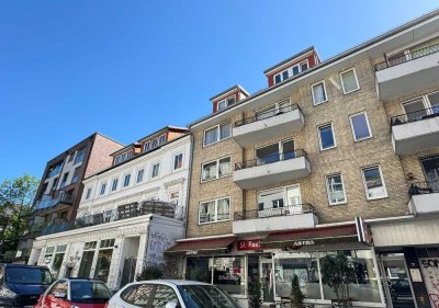 Renovierungsbedürftige 1-Zimmer-Wohnung mit Balkon auf St. Pauli