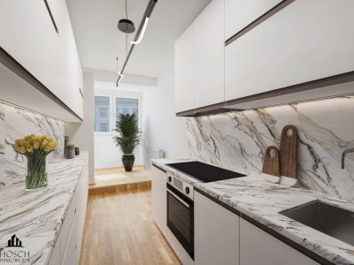 TOP-Anlage (FIX 4,5% Nettorendite) oder Eigennutz: Vollrenovierte 3-Zimmer-Wohnung mit Loggia – PROVISIONSFREI (neue U5)