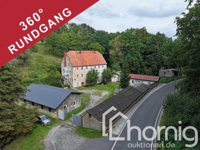 Ehem. Mühlenensemble in Alleinlage (ca. 1 ha) - Platz & Potential ohne Ende