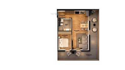 Kapitalanlage: 2 Zimmer, 53 m², Wörgl – Erstbezug mit 35 m² Terrasse, nachhaltiger Holzbau | Barrierefrei, Lift, Photovoltaik