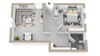 Vöhringen: Zentrale ruhige Wohnung kernsaniert nahe Ulm