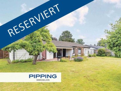 Amerikanischer Komfort-Bungalow:
"Großzügiges Grundstück mit viel Potenzial"