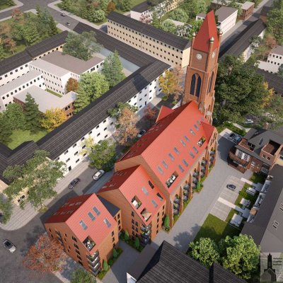Wohnen mit Geschichte & Komfort: 3-Zimmer-Whg. mit Balkon in ehemaliger Kirche!