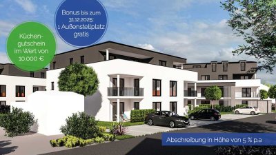 Modern & exklusiv Wohnen! 3-Zi-Erdgeschosswohnung mit Südterrasse und Garten (W1)