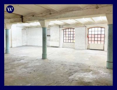 Atelier/Werkstatt/Loft im Industrial Style, historisches Hintergebäude, Erdgeschoss + Kellergeschoss