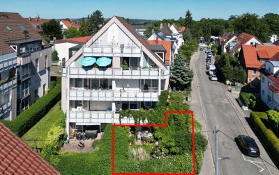 Traumhafte EG-Wohnung mit Garten und TG-Stellplatz in Stuttgart-Vaihingen