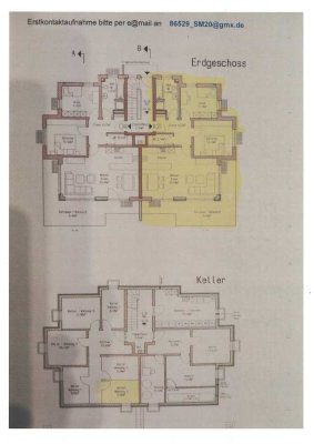 Exklusive 3-Raum-EG-Wohnung mit gehobener Innenausstattung mit Balkon und EBK in Schrobenhausen