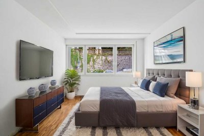 Traumhafte Drei-Zimmer-Wohnung mit Balkon und herrlichem Blick ins Grüne