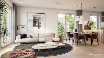 Moderne 3-Zi-Eck-Whg. mit 2 Tageslichtbädern, davon 1 en suite und Süd-Westbalkon