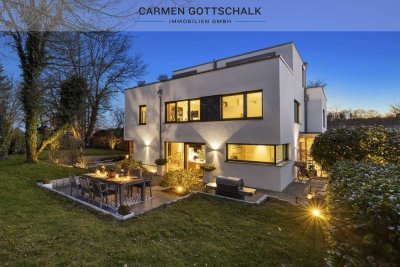 Exquisite Bauhaus-Villenhälfte mit höchster Privatsphäre - Beiselehöhe in Tutzing