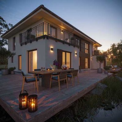 Mit Freunden Tür an Tür