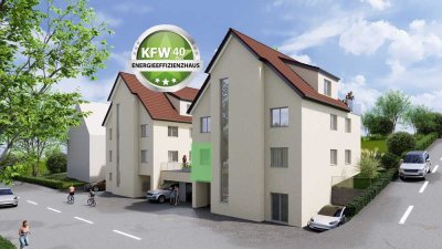 Stilvolle 2,5 Zimmerwohnung mit Gartenanteil- barierrefrei KfW 40 NH (WE6)