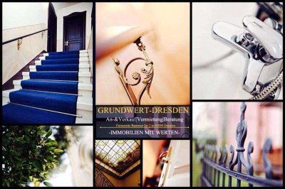 Wohnen in grüner & ruhiger Höhenlage von Radebeul! Vermietete 2-Z.Whg. mit Terrasse und Garten