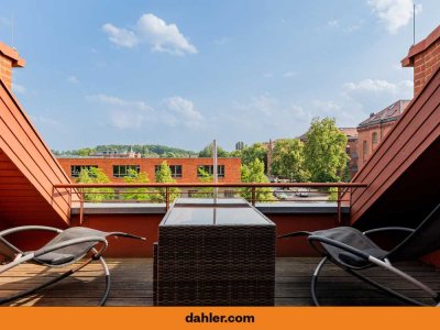 High-quality maisonette with sun terrace in a prime location