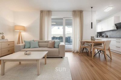 SORGENFREI IN DIE ZUKUNFT: 2023er 2-Zimmer-Wohnung mit Wärmepumpe (A+) in den Niddagärten