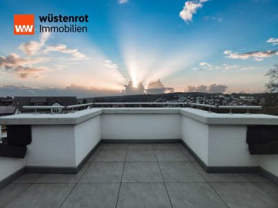 #Wohnen auf zwei Ebenen mit Fernblick in kleiner WE...