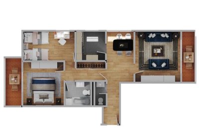 4-Zimmer-Wohnung mit Einbauküche und Weitblick
