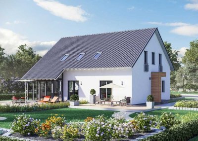 Dürfen die Großeltern mit? Viel Platz für alle bietet Ihnen dieses Zweifamilienhaus mit separater Ei