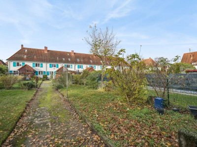 Denkmalgeschütztes Reihenhaus in der Gartenstadt Leopoldshöhe/Weil am Rhein mit idyllischem Garten