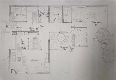 Modernisierte 5-Raum-Wohnung mit Terrassen und Einbauküche in Westerstetten