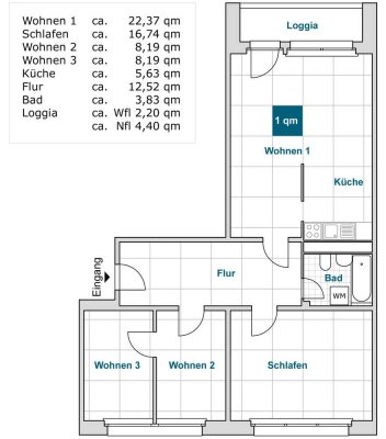Schöne Wohnung sucht Mieter: 4-Zimmer-Wohnung für Ihre Familie