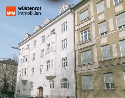 Sonnige Jugendstilwohnung mit super Raumaufteilung für Selbstnutzer,derzeit vermietet. Balkon, 92 m²
