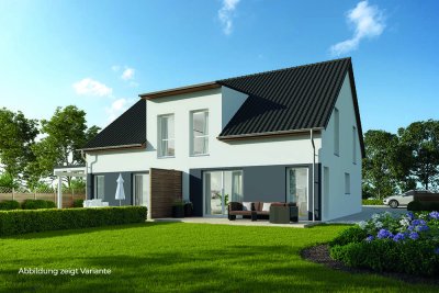 Doppelhaushälfte inkl. Grundstück. Top Ausstattung