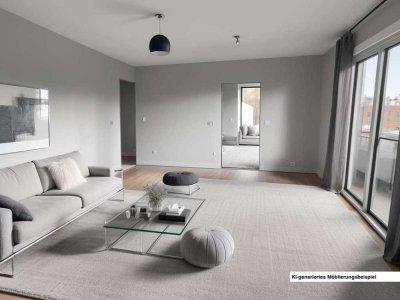 Sonnige Penthousewohnung mit 35qm Süddachterrasse in Traunstein - Bergpanorama, Südausrichtung