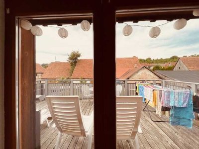 Charmante Doppelhaushälfte mit Dachterrasse & Kamin – saniert, einzugsbereit oder vermietbar