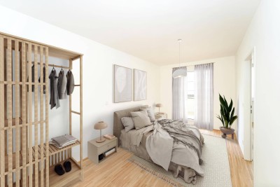 Drei-Zimmer-Dachgeschoßwohnung mit Balkon und Dachterrasse - Erstbezug - zu mieten in 1020 Wien