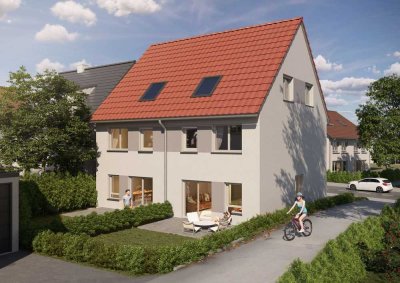 Doppelhaus in Bissingen – Platz für alle, Homeoffice inklusive