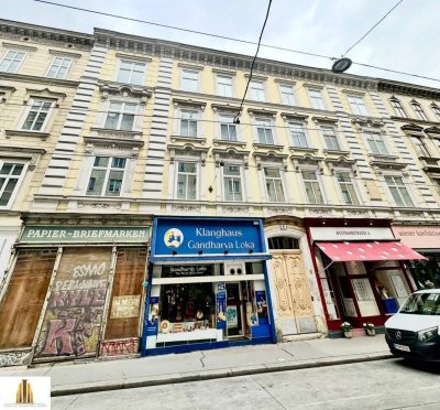 Sanierungsbedürftige Altbauwohnung im 2ten Stockwerk, direkt bei Neubaugasse unweit der Mariahilferstraße