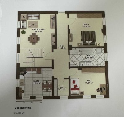 Helle 3 Zimmer Wohnung in OT Hameln Rohrsen (95qm2)