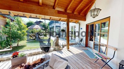Stilvoll. Grün. Unabhängig: Designhaus mit Garten-Paradies und VOLLER AUTARKIE in Sauerlach-Arget