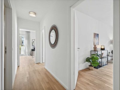 Elegantes Wohnen: 2-Zimmer-Wohnung mit moderner Einbauküche und Balkon