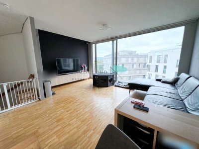 Exklusives Wohnerlebnis im Neckarbogen: Moderne 5-Zimmer-Maisonette mit Dachterrasse & Tiefgarage